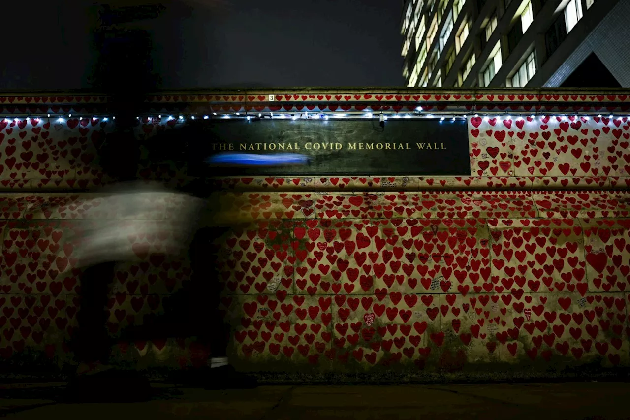 UK Families Light Covid Memorial Wall Ahead of Fifth Anniversary