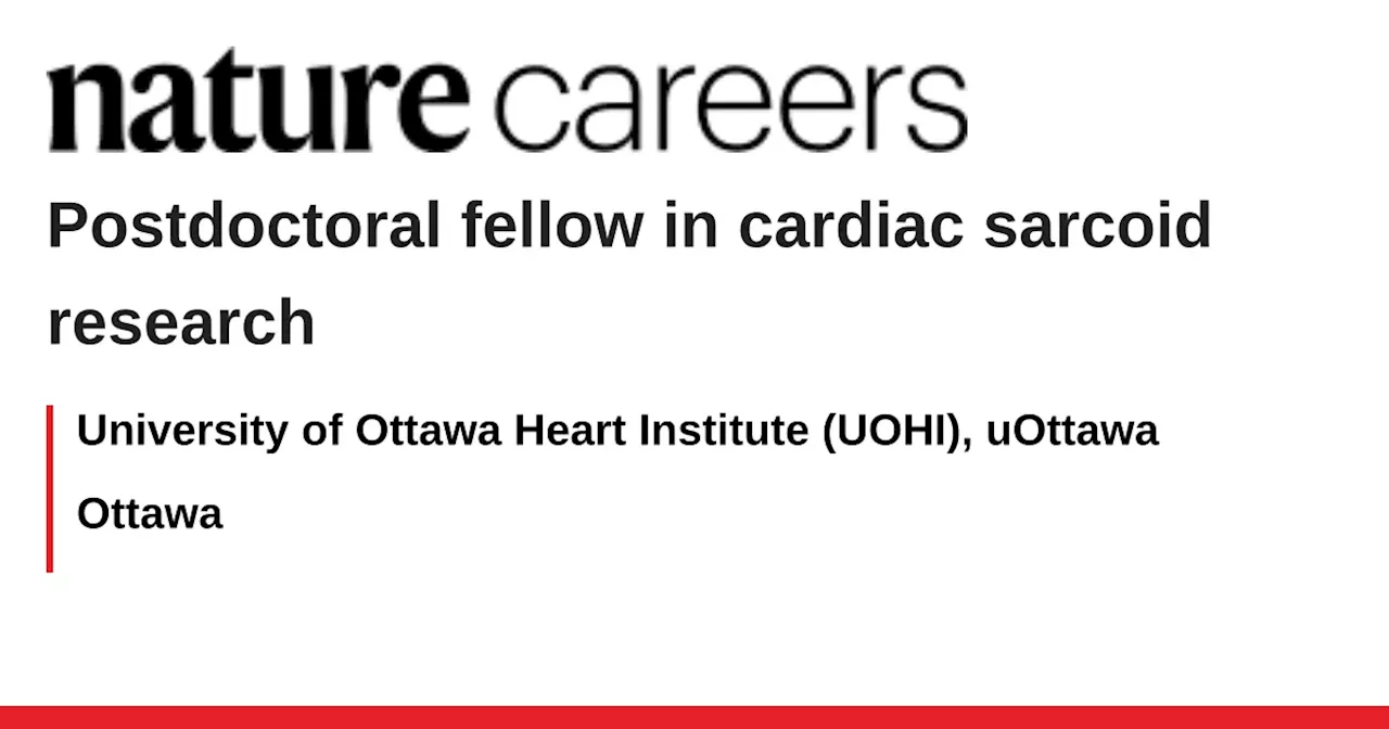 Postdoctoral Fellowship in Cardiac Sarcoidosis Research