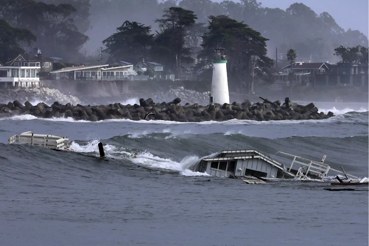 Santa Cruz Wharf Partially Collapses Amid Storm