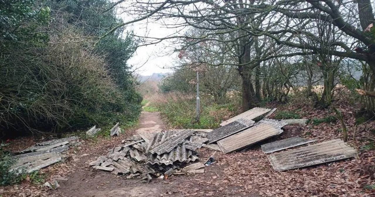 Asbestos Fly-Tip Delays Public Path Clearance in Mansfield