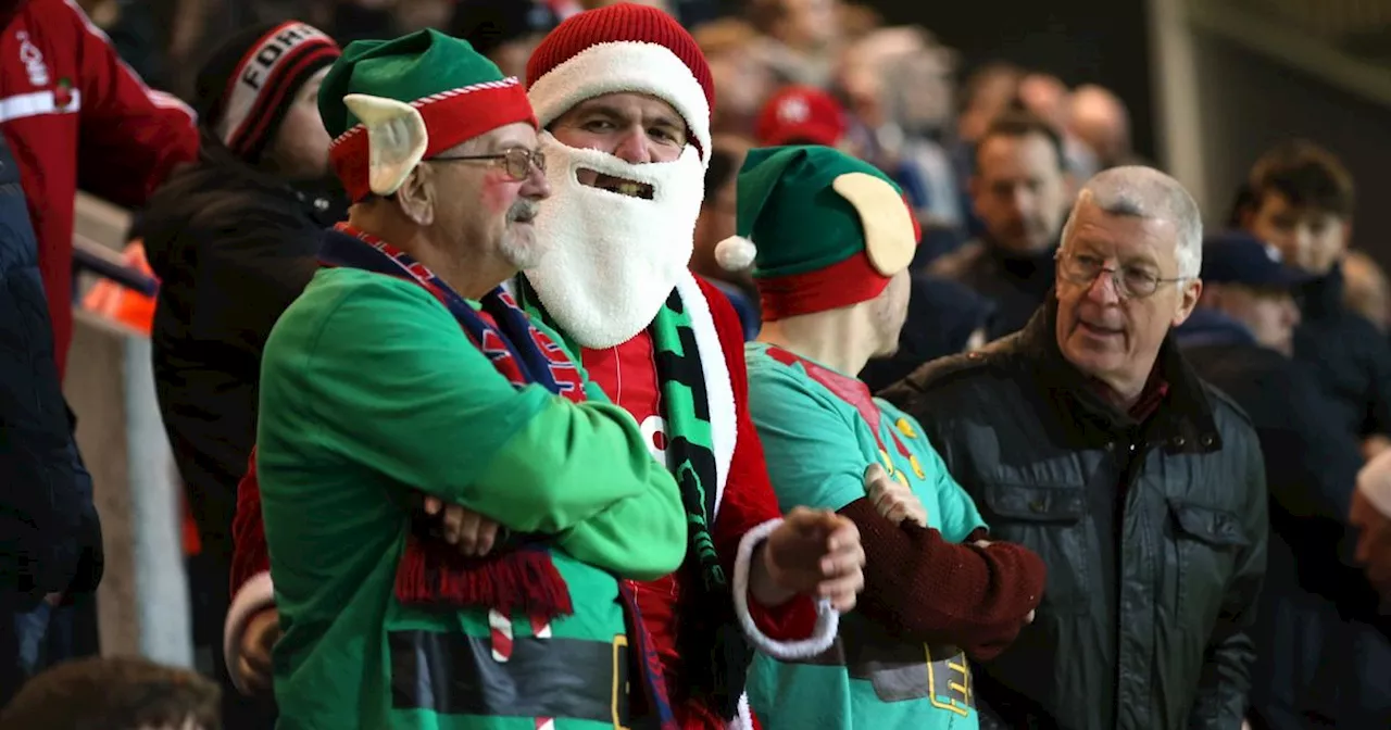 Nottingham Forest Fans Dress Up For Festive Match