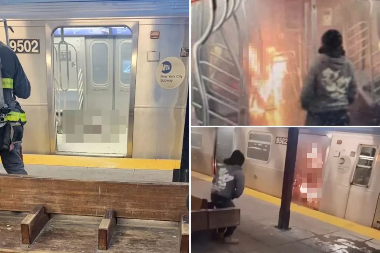 Woman torched to death on MTA train allegedly by illegal migrant still cannot be ID'd two days after horrifying attack due to severe burns: sources