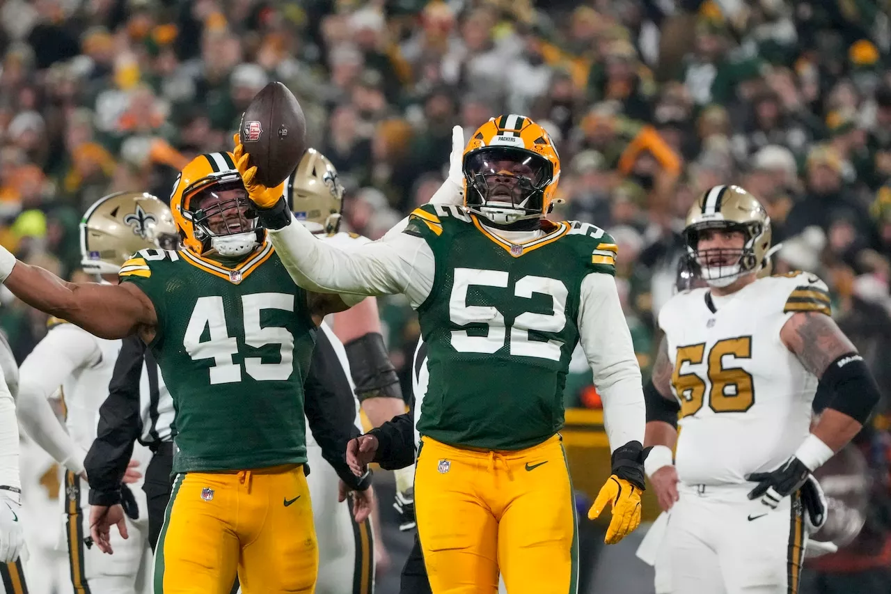 Packers clinch playoff berth with 1st NFL shutout this season, 34-0 over Saints