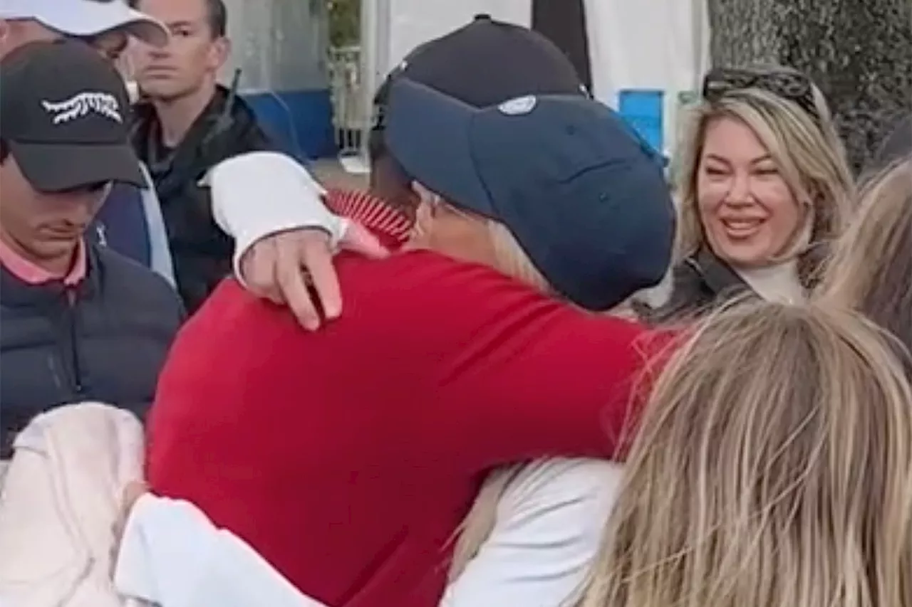 Tiger Woods and Charlie Celebrate Hole-in-One at PNC Championship