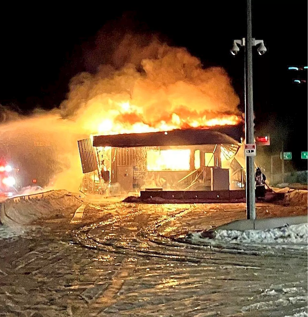 Red Rock Inspection Station Destroyed by Christmas Eve Fire