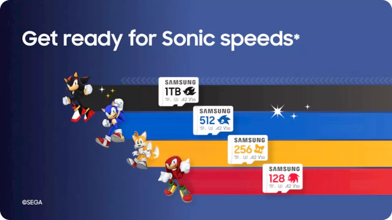 Samsung Introduces Sonic the Hedgehog PRO Plus microSD Cards