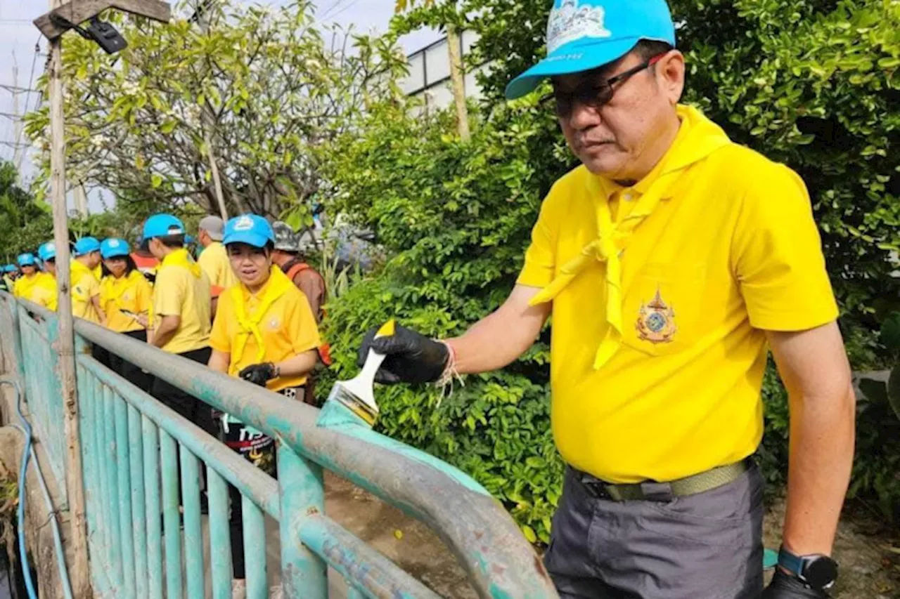 ดอนเมืองจัดจิตอาสา 'เราทำความดีด้วยหัวใจ' ปรับภูมิทัศน์ถนนสรงประภา