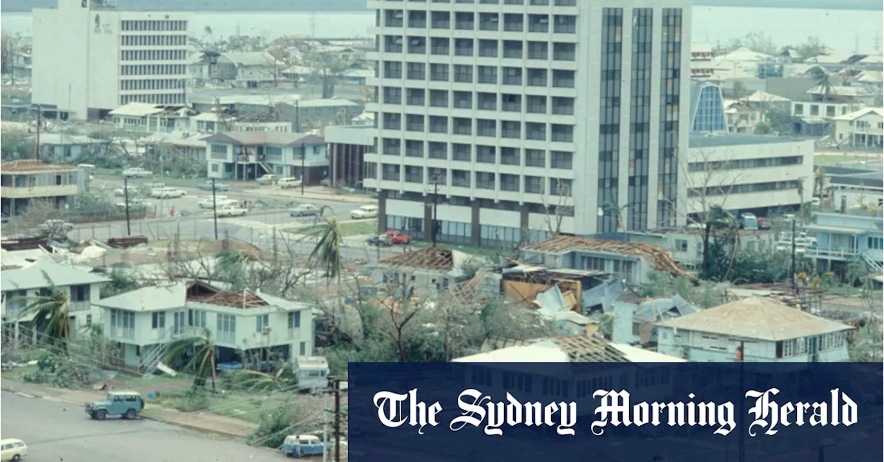 PM remembers ‘dark shadow’ of Cyclone Tracy, and Darwin’s resurrection, 50 years on