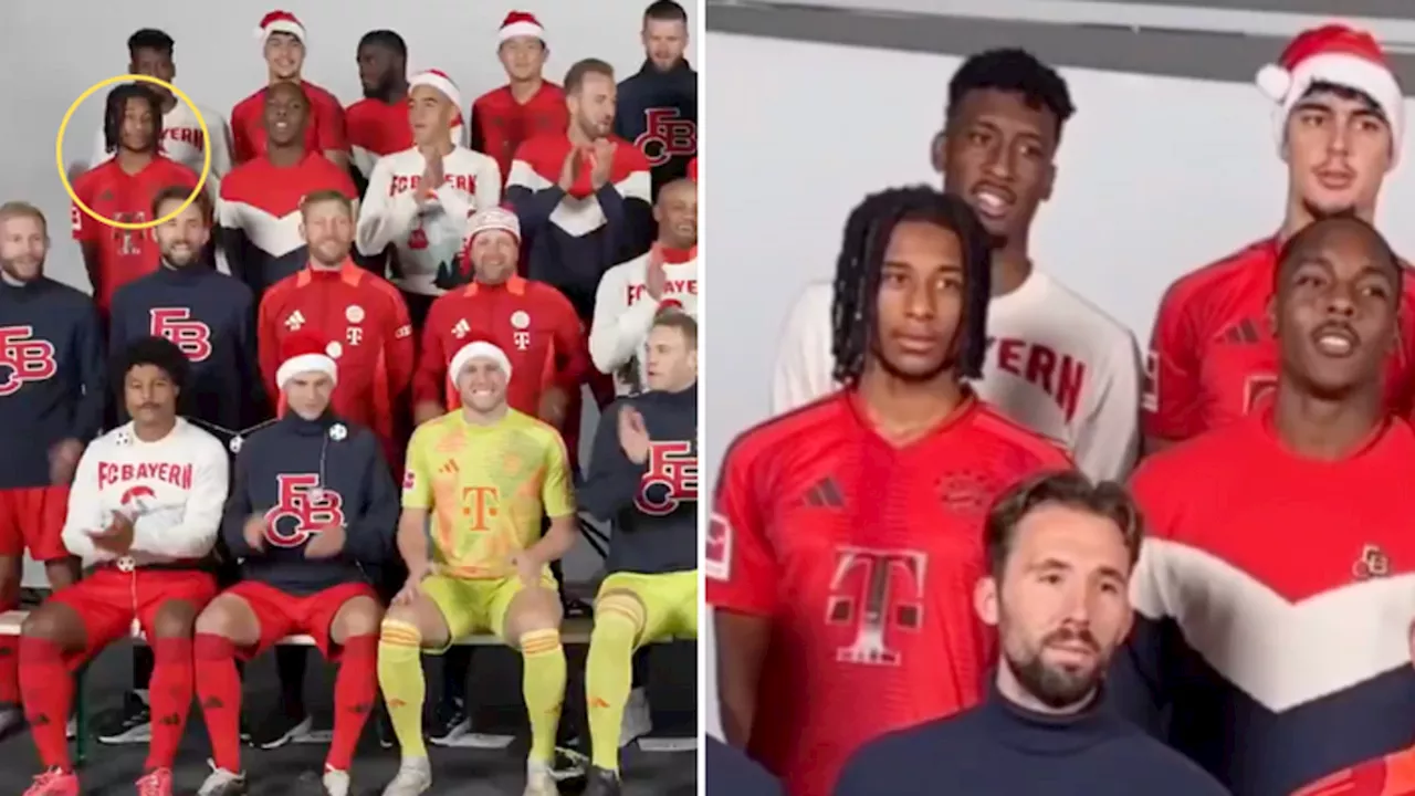 Michael Olise Stays Silent During Bayern Munich's Christmas Video, Fans React