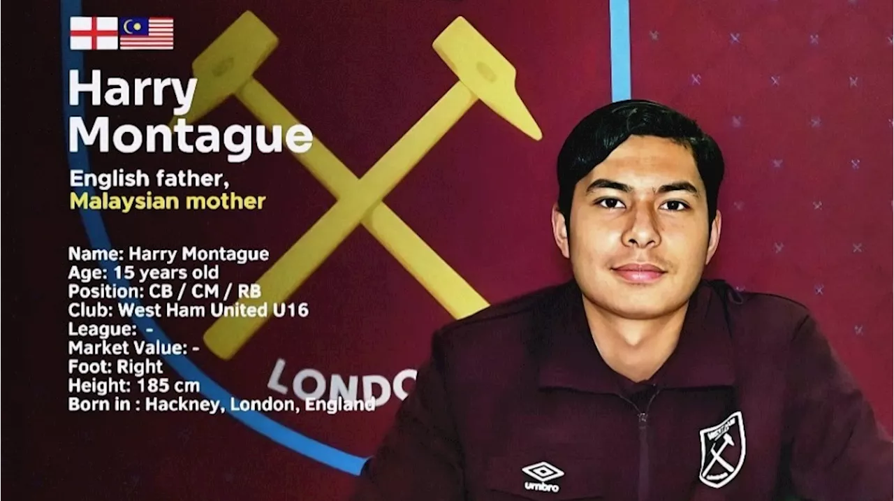 Harry Montague: Pemain Muda West Ham Berpeluang Membela Timnas Malaysia