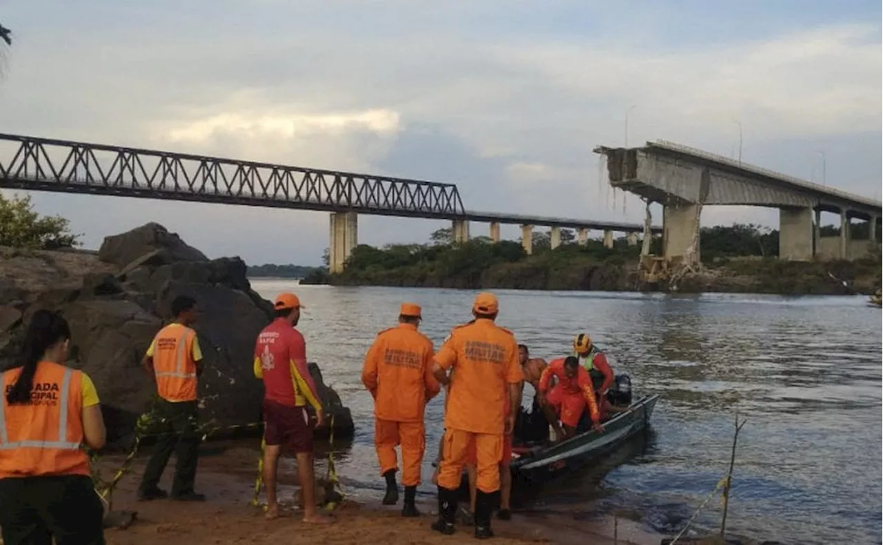 Effondrement d'un pont au Brésil: 4 morts, 13 disparus et risque de pollution chimique