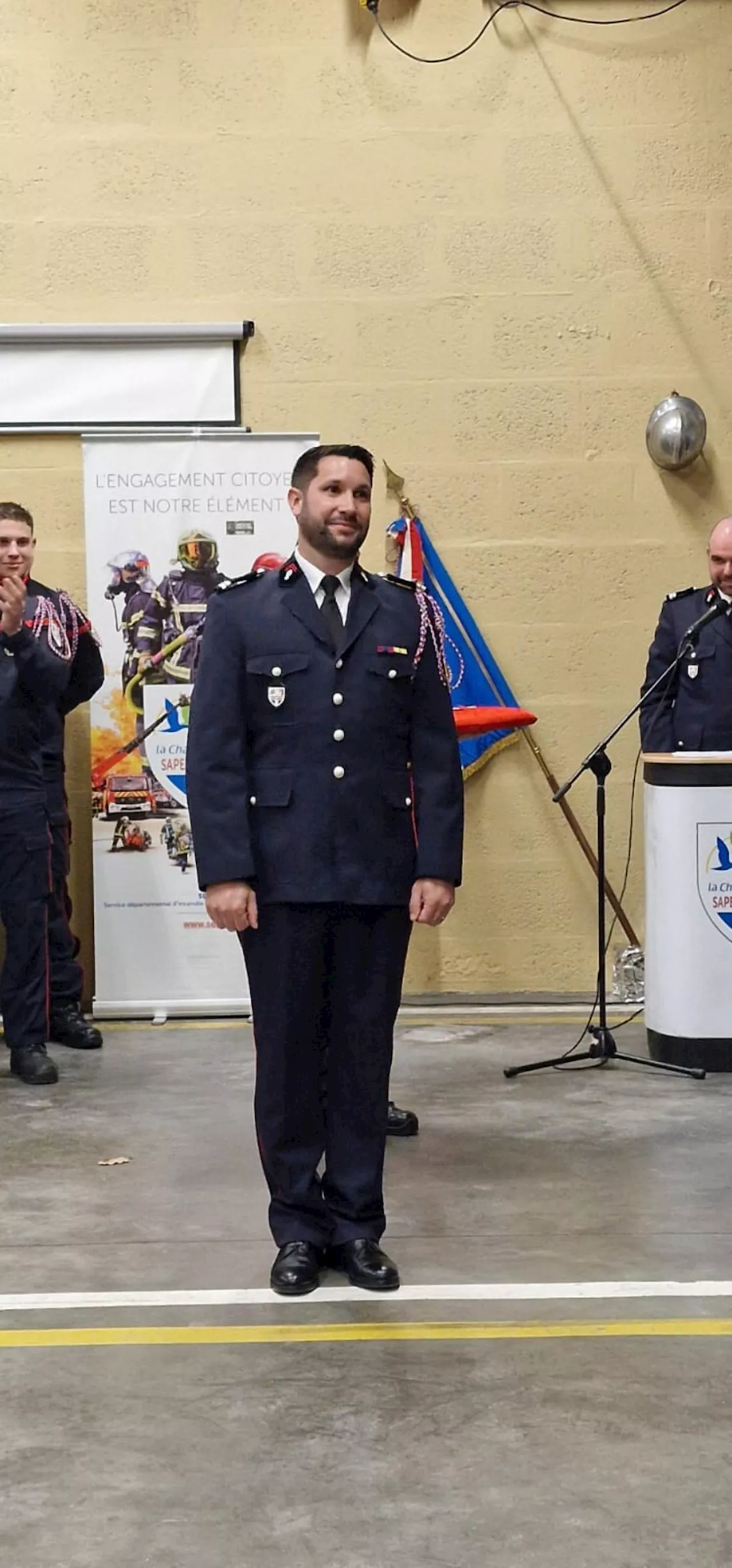 Promotion de Damien Pradeille lors de la Sainte-Barbe à Saint-Palais-sur-Mer