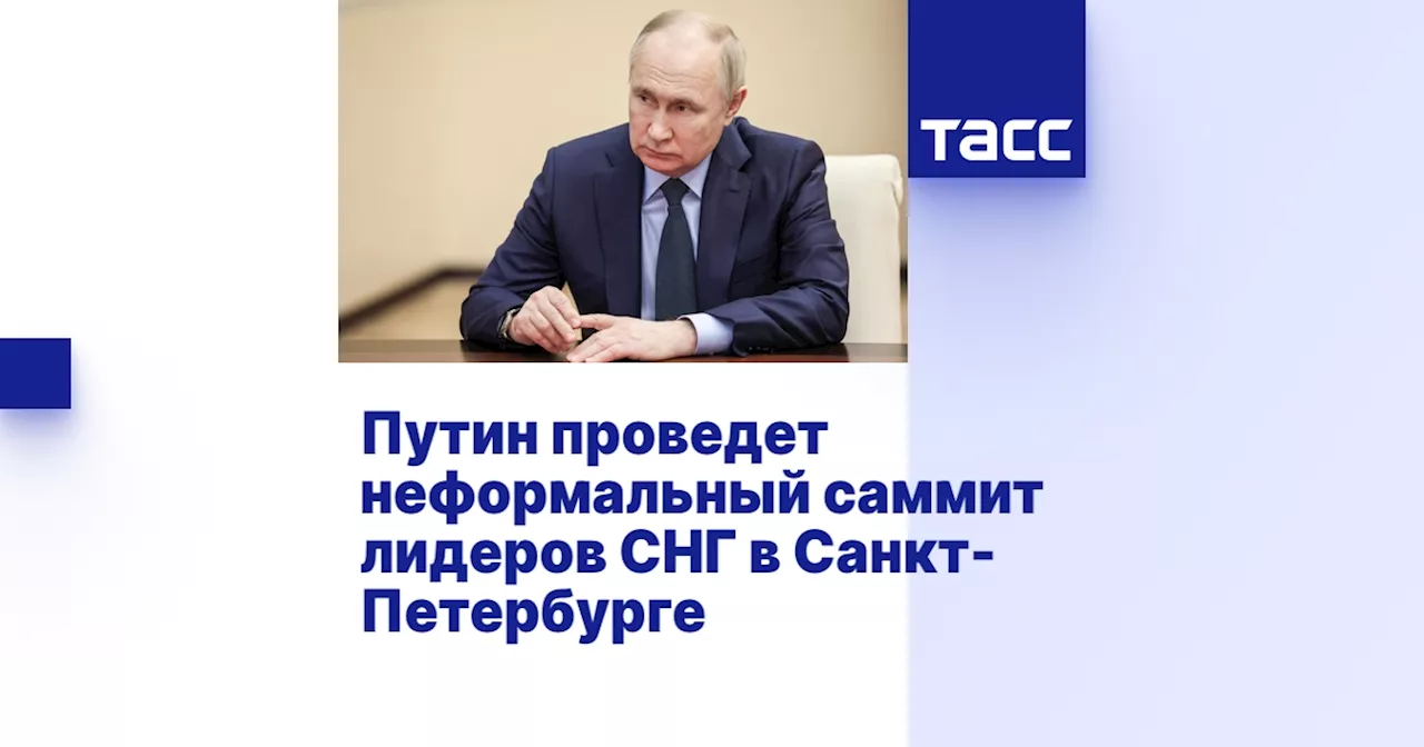 Путин проведет неформальный саммит лидеров СНГ в Санкт-Петербурге