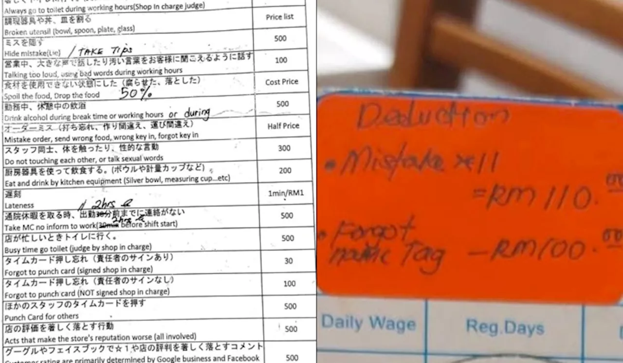 Alleged Workplace Fines at Japanese Restaurant Chain Spark Outrage