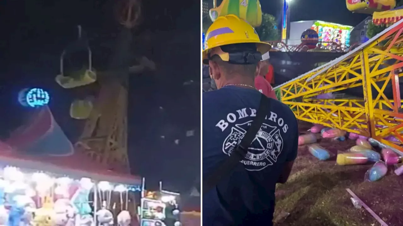 Cable Car Ride Collapses at Christmas Fairground, Injuring Several