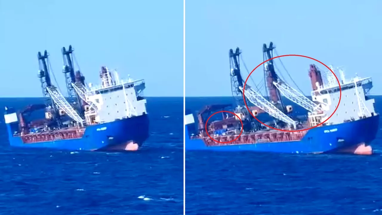 Nave Cargo Russa Affondata nel Mar Mediterraneo