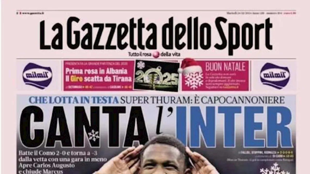 Le aperture sportive di oggi: l'Inter vola, il passo falso della Fiorentina e il mercato