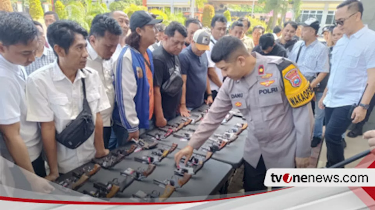 Polisi Gresik Periksa Senjata Api untuk Mencegah Penyalahgunaan