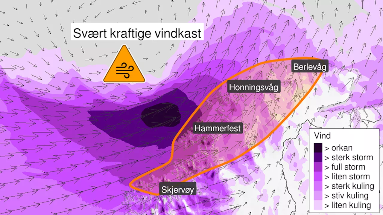 Vindvarsel i Finnmark: Fest løse gjenstander og vær forsiktig