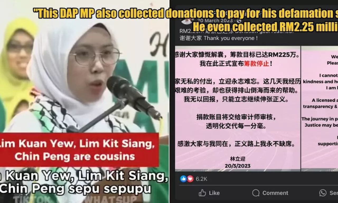 M'sian Defends Alleged Lawsuit Fundraiser by PAS as a DAP MP Did It Before