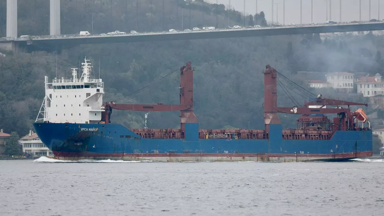 Russisches Frachtschiff sinkt vor der Küste Spaniens