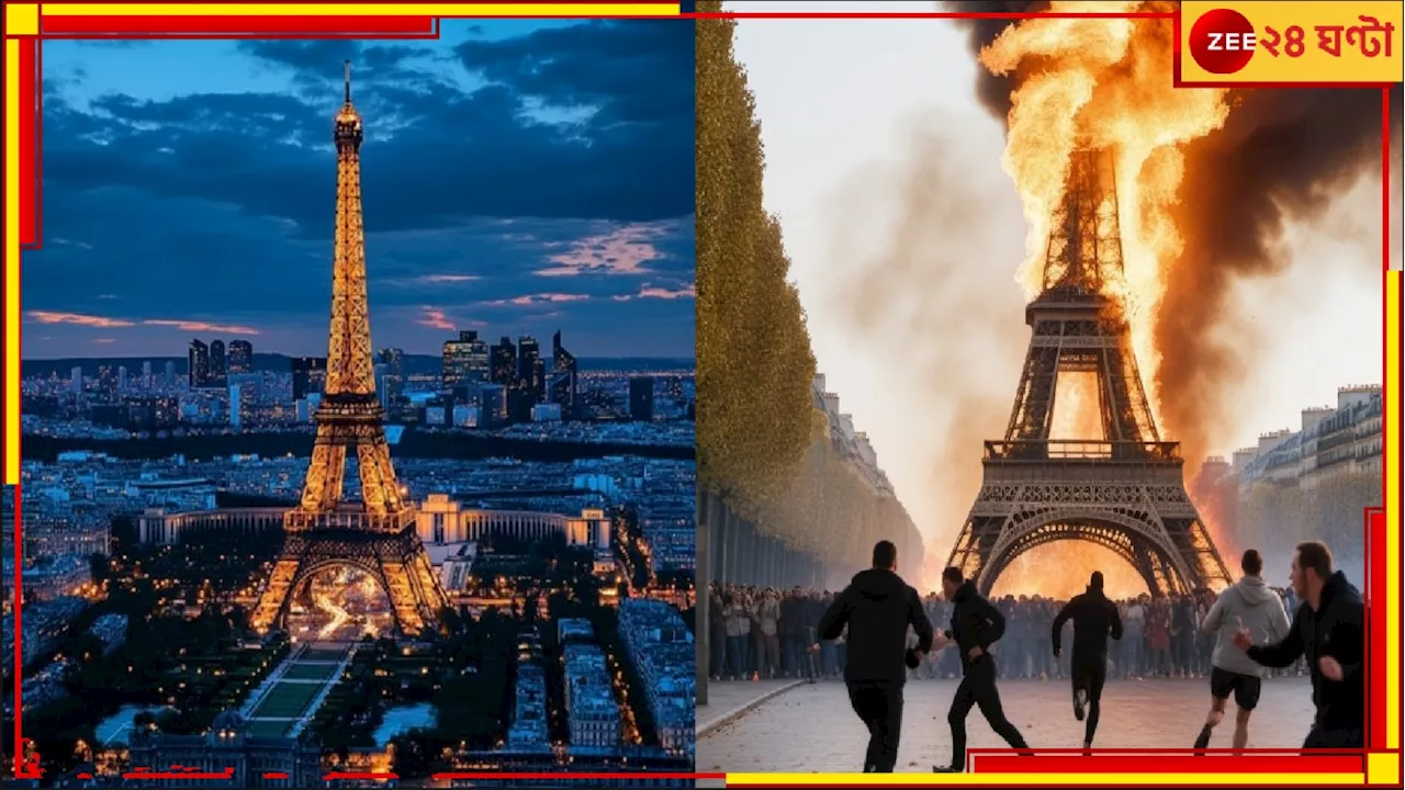 Eiffel Tower Fire: ছবি ও কবিতার দেশে মহা বিপর্যয়!