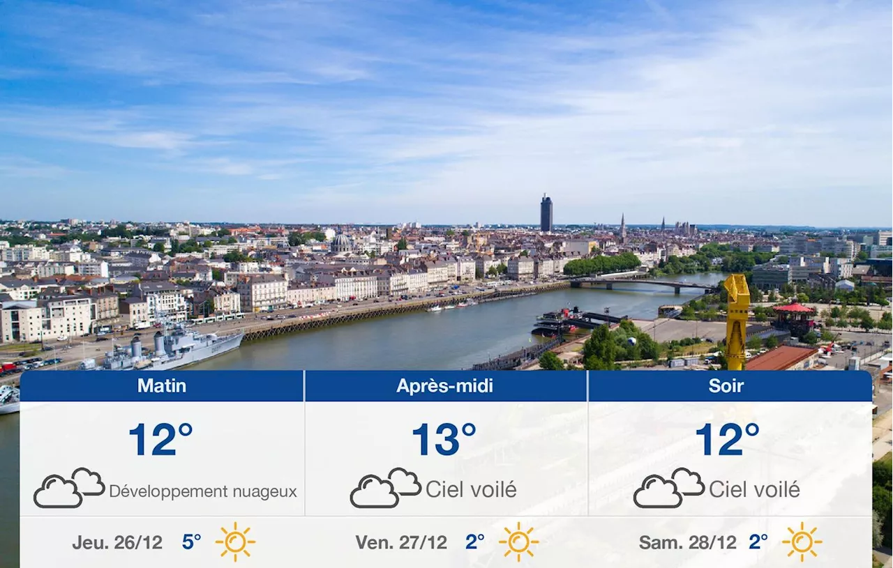 Météo Nantes: Ciel Gris Aujourd'hui, Soleil et Chutes de Températures à partir de Demain