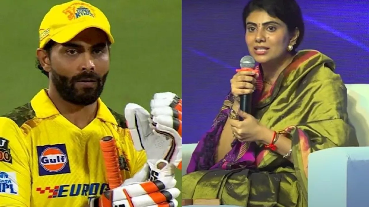 रवींद्र जडेजा की पत्नी रिवाबा ने साड़ी पहनने पर दिया बयान, IPL 2023 फाइनल में पैर छूने का किस्सा 