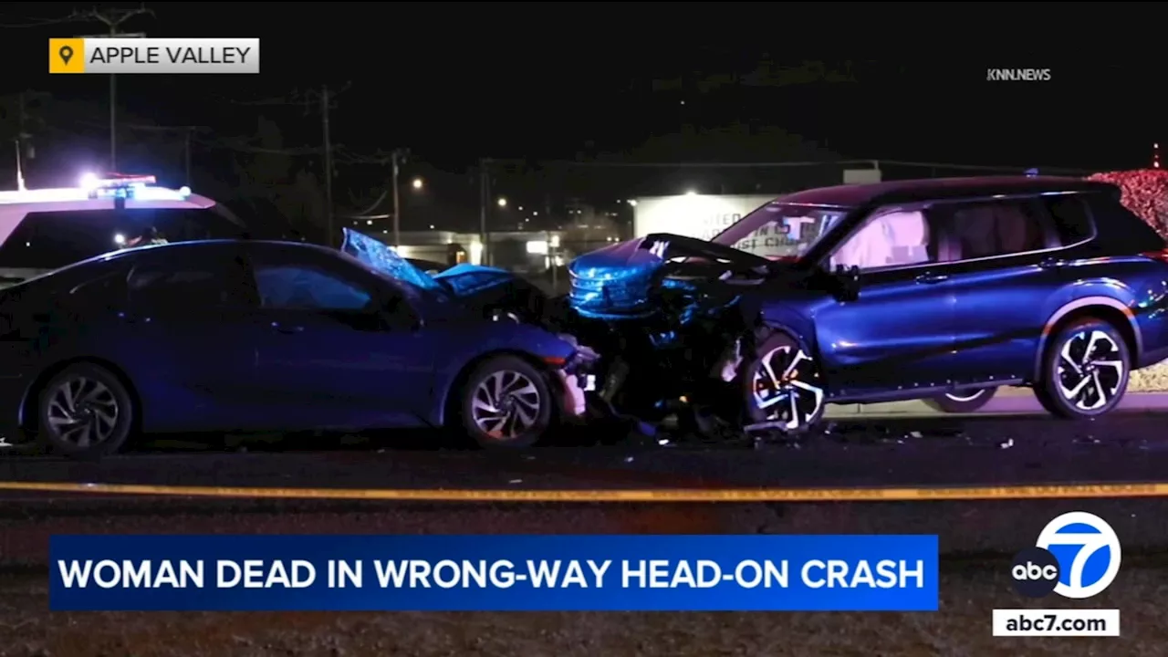 Woman Killed in Head-On Crash With Wrong-Way Drunk Driver