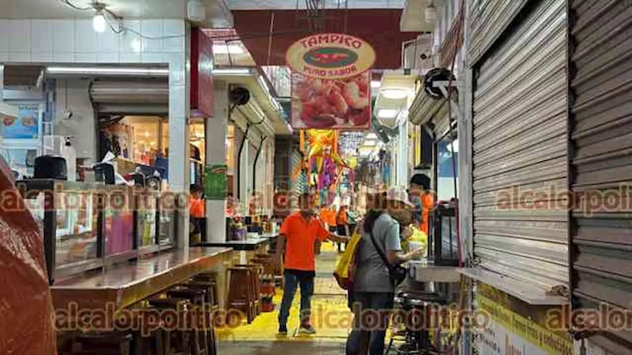 Mercado “Miguel Hidalgo” de Veracruz abrió normalmente este 25 de diciembre