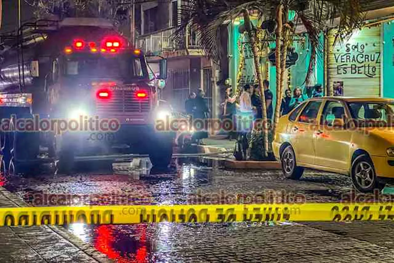 Se incendia restaurante en el Centro Histórico de Veracruz Puerto