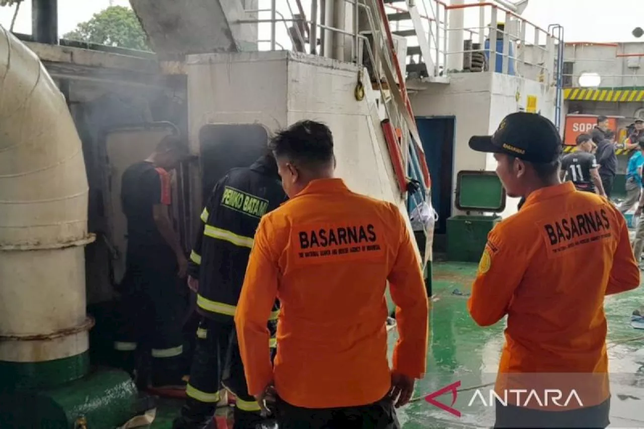 Kapal Roro KMP Mulia Nusantara Terbakar di Batam