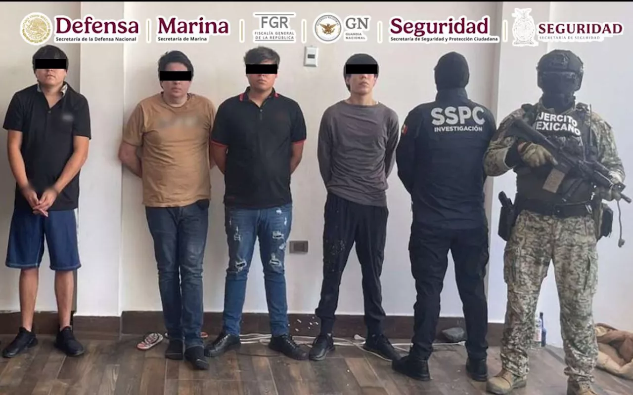 Detuvieron a 4 sujetos presuntamente asociados con “El 27” en Culiacán