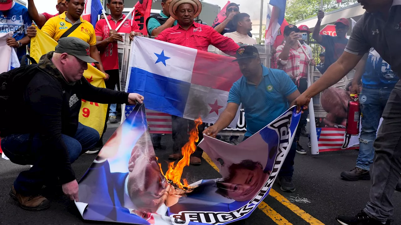 'Pas touche au canal': manifestation contre Donald Trump au Panama