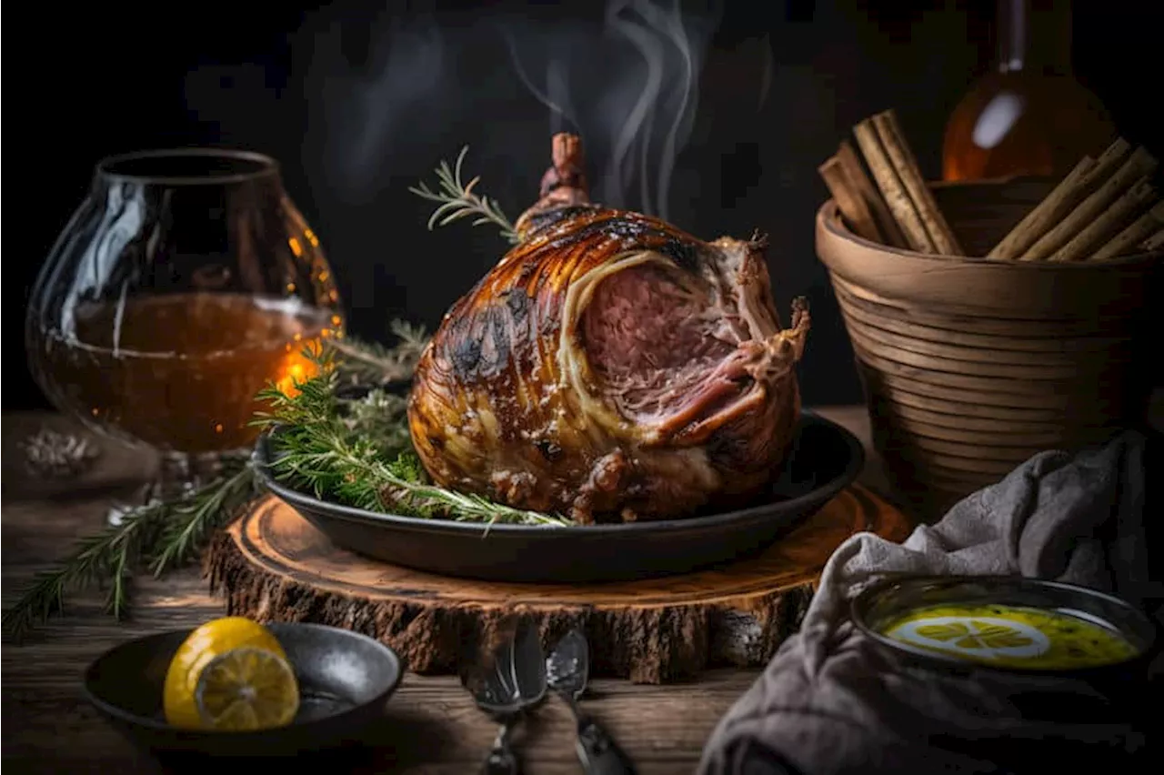 Smoked Pork Knuckle with Rosemary and Spices: A Hearty Christmas Feast