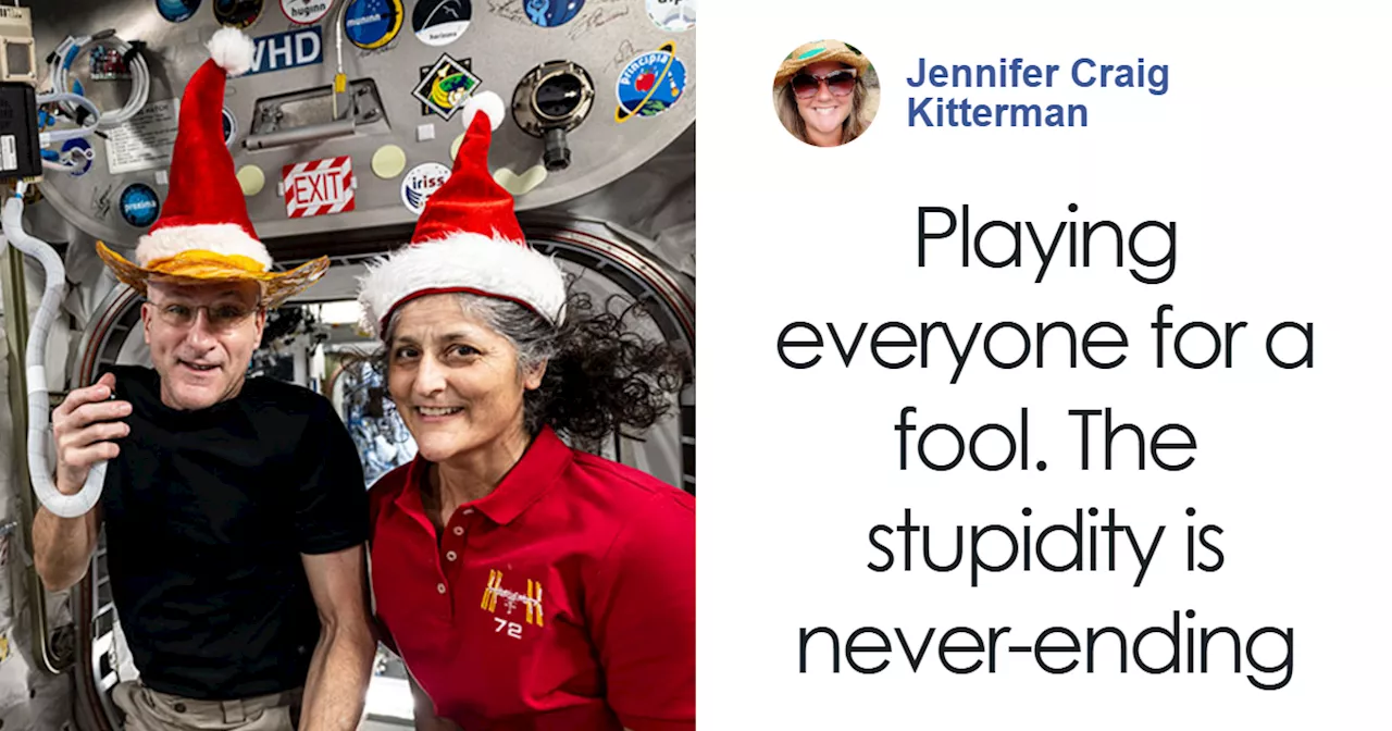 Astronauts Celebrate Christmas at the ISS with Santa Hats