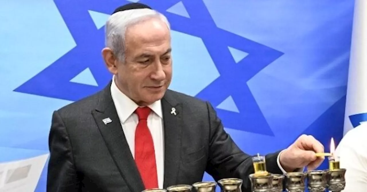 Netanyahu Lights Hanukkah Candle, Warns Houthis of Retribution