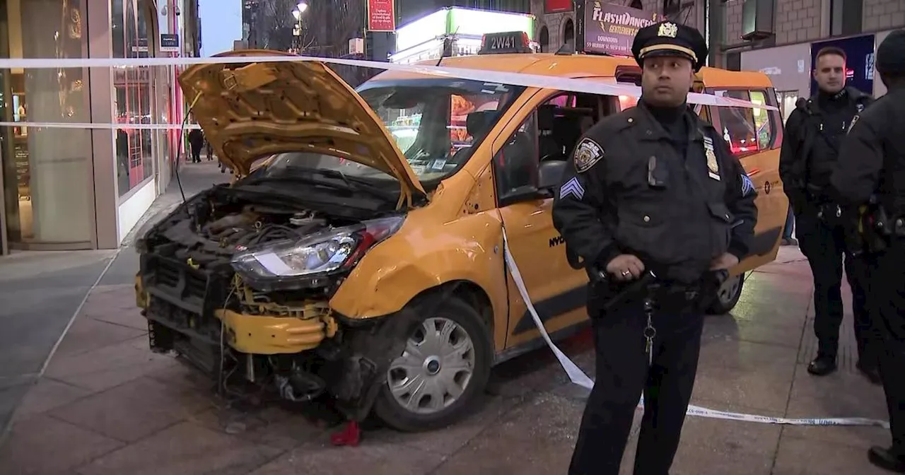 Taxi Hits Pedestrians in New York's Herald Square on Christmas Day