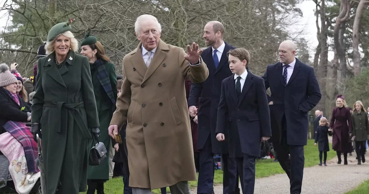 King Charles, Family Attend Christmas Service as Prince Andrew Stays Away