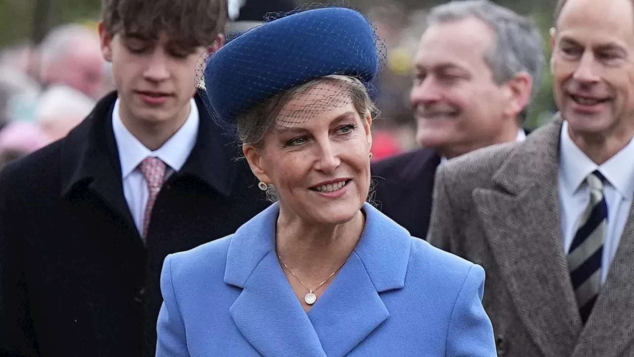 Sophie, Duchess of Edinburgh, Attends Christmas Service with Family