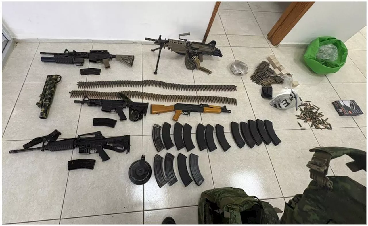 Culiacán no para ni en Navidad; detienen a 4, decomisan armas y hieren a agente federal