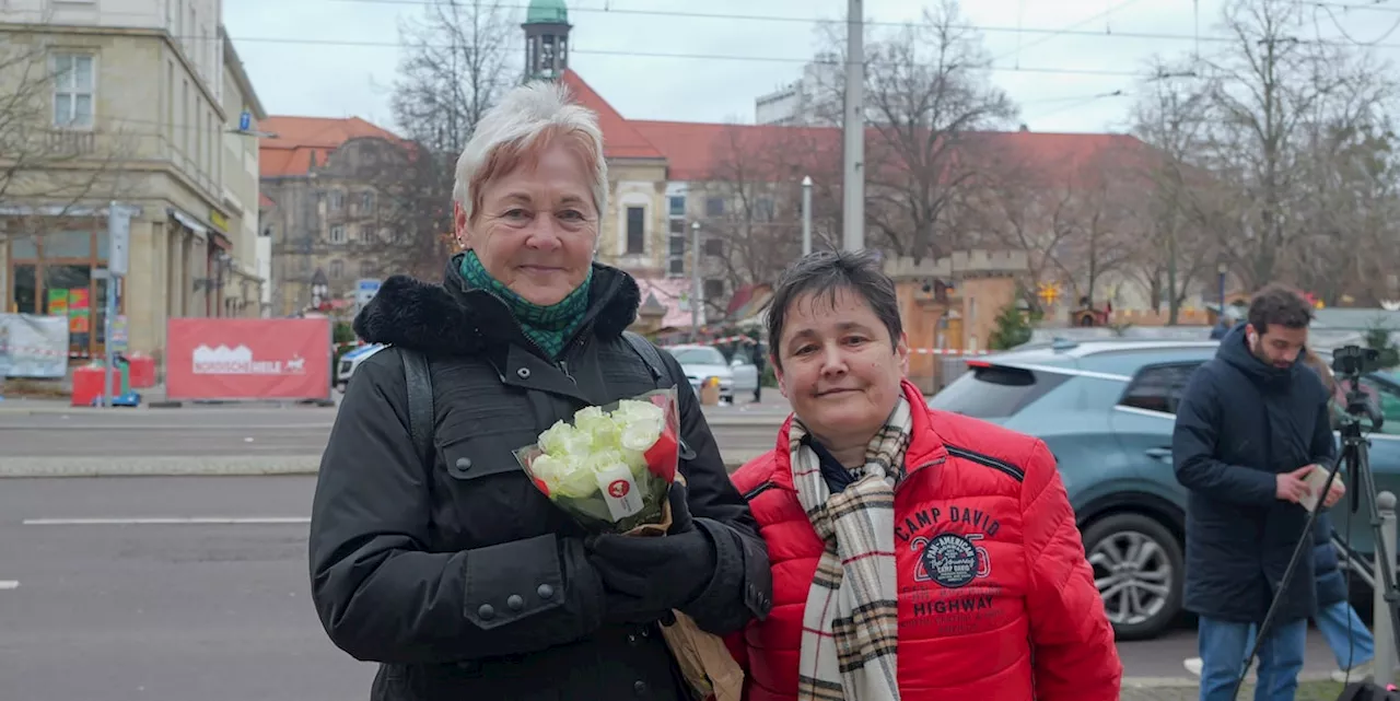 „Dass die sich noch hertrauen“, sagte Magdeburgerin wütend bei Scholz´ Besuch