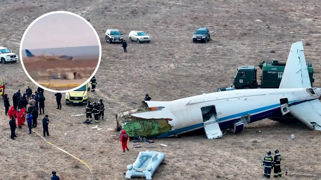 Avión de Pasajeros se Estrelló en Aktau, Kazajistán