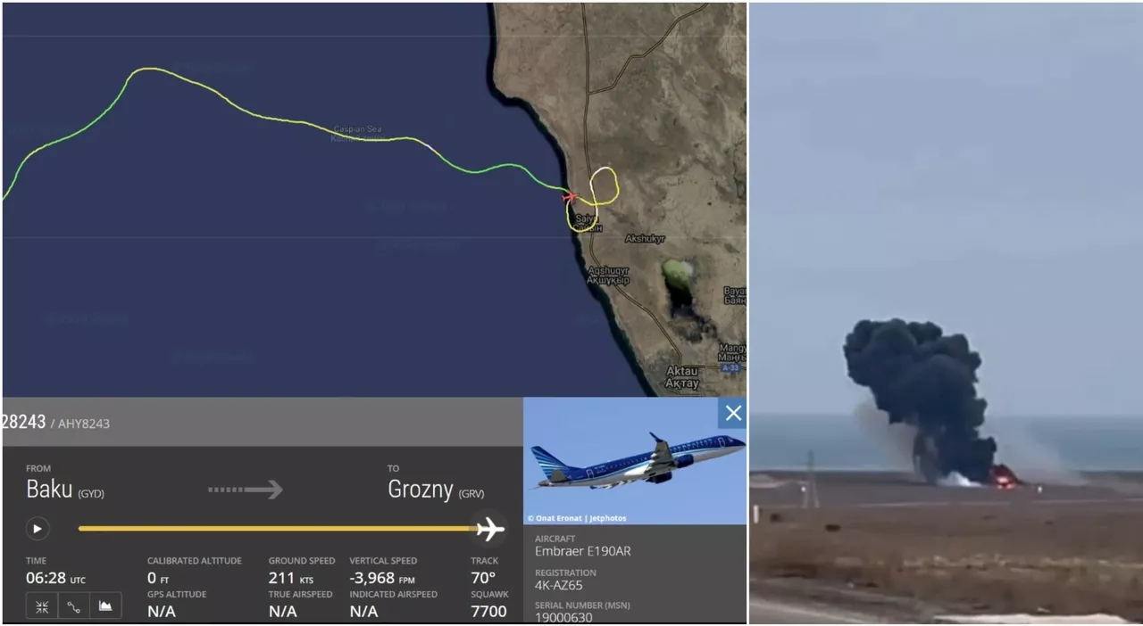 Aereo caduto in Kazakistan, cosa è successo? I problemi di manovrabilità, il dirottamento, i disturbi al GPS: