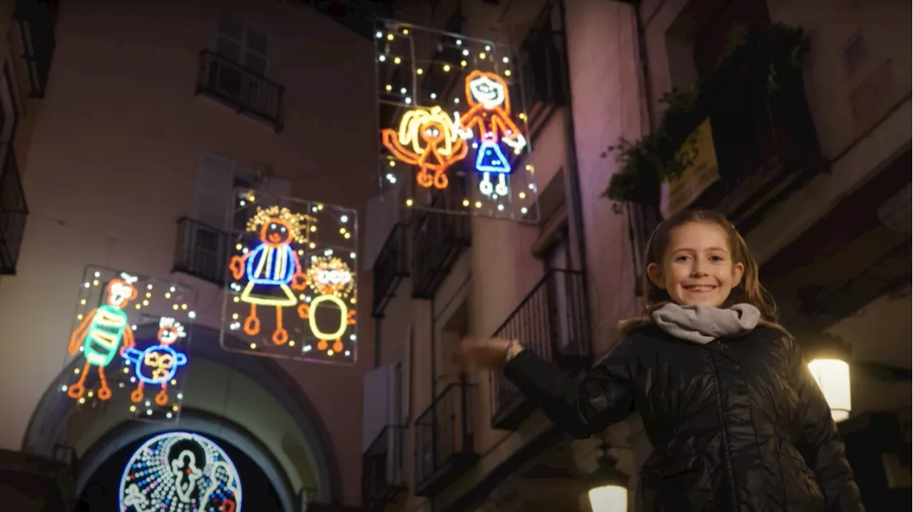 Niños iluminan la Navidad en Madrid