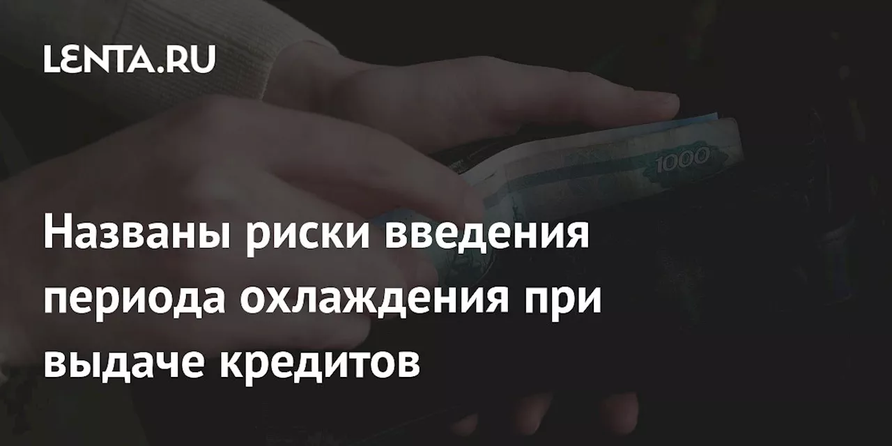 Названы риски введения периода охлаждения при выдаче кредитов