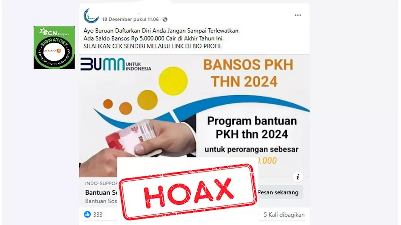 Hoaks Pembagian Hadiah dan Uang Manfaatkan Momen Akhir Tahun, Simak Daftarnya