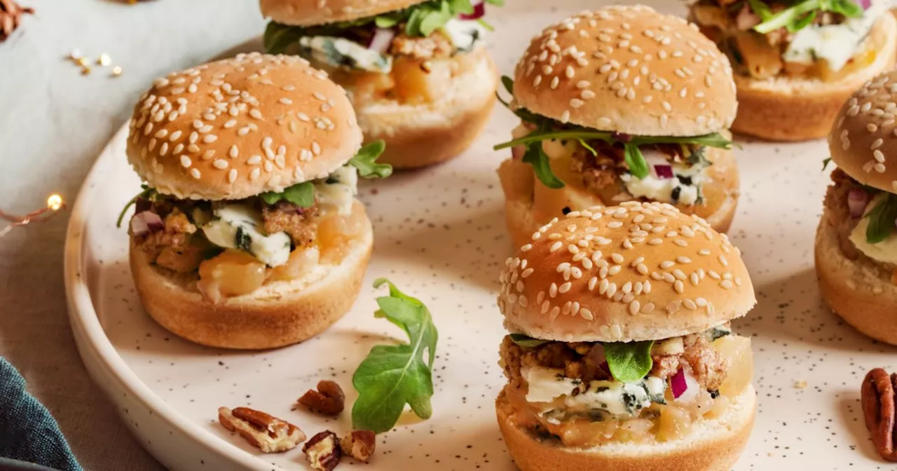 Mini Burgers à la Poire et au Roquefort pour un Apéritif de Noël Original