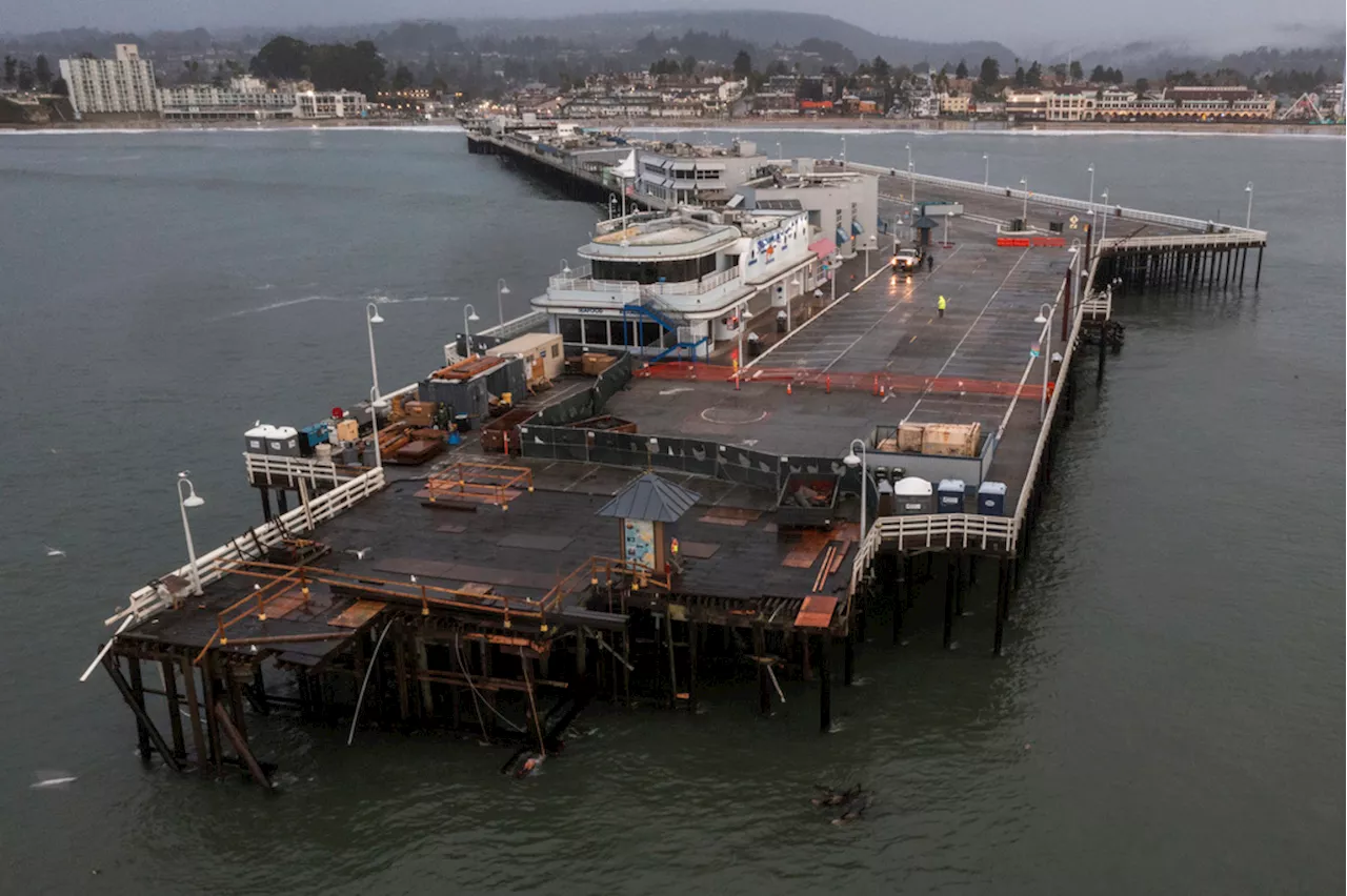 Part of Santa Cruz Wharf Collapses, Three Workers Rescued