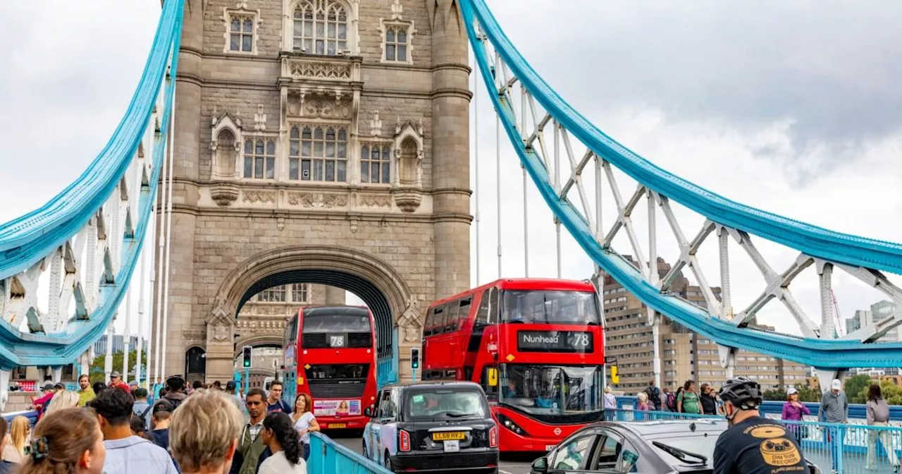 London Bus Jumps Tower Bridge Gap